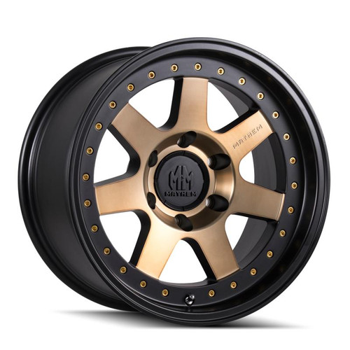  Mayhem 8300 Prodigy 18x9 / 6x135 BP / 0mm Offset / 87.1mm Hub Matte Black w/ Bronze Tint Wheel - 8300-8936TZ 