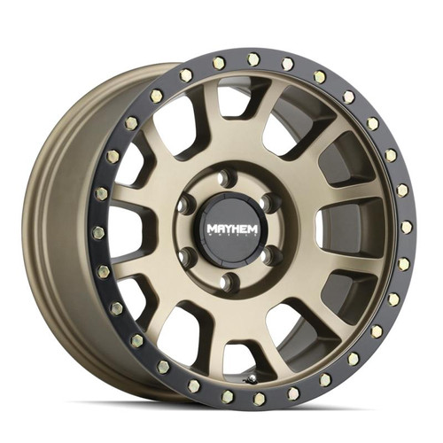  Mayhem 8302 Scout 20x9 / 6x135 BP / 0mm Offset / 87.1mm Hub Matte Gold w/ Matte Black Lip Wheel - 8302-2936MGD 