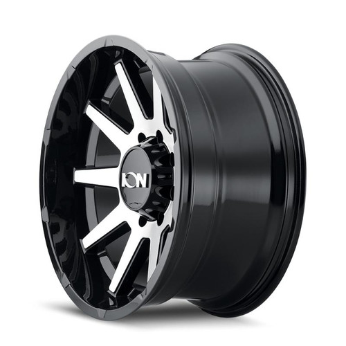 ION Wheels ION Type 143 18x9 / 6x139.7 BP / 18mm Offset / 106mm Hub Black/Machined Wheel - 143-8983BM18 