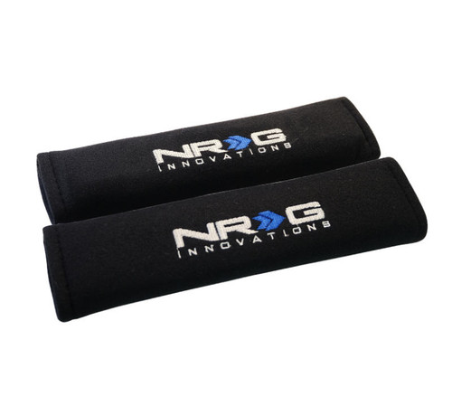 NRG NRG Seat Belt Pads 2.7in W x 11in L Black Short - 2pc - SBP-27BK