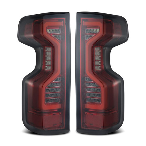AlphaRex 19-23 Chevrolet Silverado 1500/2500HD/3500HD PRO-Series LED Tail Lights Red Smoke - 620060 Photo - Primary