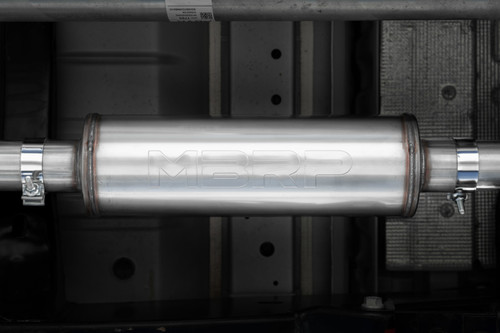 MBRP 2023+ Chevy Colorado/GMC Canyon Aluminized Steel 3in Cat-Back Single Side Exit - Black - S5015BLK Photo - Mounted