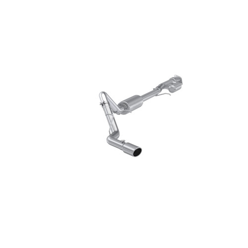 Aluminized Steel, 3 Cat-Back, Single Side Exit 2019-2024 1500 Silverado/ Sierra 2.7L - S5019AL Photo - Primary