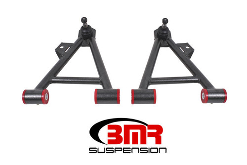 BMR Suspension BMR 94-04 Mustang Lower Non-Adj A-Arms Coilover Only w/ Tall Ball Joint Poly - Black Hammertone - AA044H