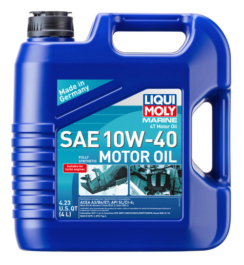 LIQUI MOLY 4L Marine 4T Motor Oil SAE 10W40 - 20508 Photo - Primary