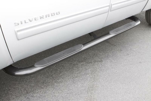 LUND Lund 05-17 Toyota Tacoma Access Cab 4in Oval Curved SS Nerf Bars - Polished - 23285963