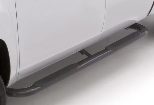 LUND Lund 05-17 Toyota Tacoma Access Cab 4in Oval Curved Steel Nerf Bars - Black - 23485963