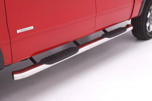 LUND Lund 05-17 Toyota Tacoma Access Cab 5in Curved Oval SS Nerf Bars - Polished - 23784295