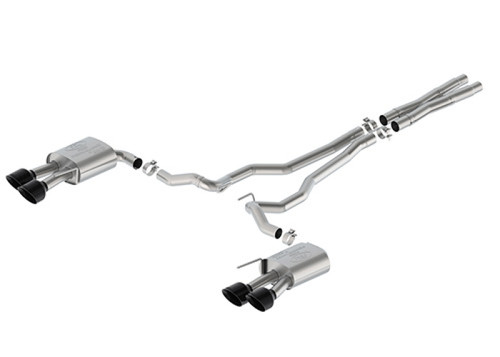 Ford Racing 2024 Mustang 5.0L Sport Non-Active Cat-Back Exhaust w/Valance - Black Tip - M-5200-M5SBV User 1