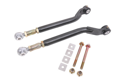 BMR Suspension BMR 08-17 Challenger Rear On-Car Adj Toe Rods Delrin/Rod End Combo - Black Hammertone - TR110H