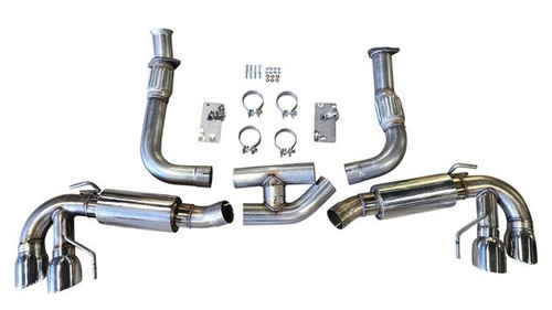 MRT-Direct MRT 2020-2021 Corvette C8 Sport Touring Catback With Polished Tips