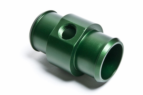 Radium Engineering Universal Hose Barb Adapter For 1-1/4in ID Hose ( w/ 1/4NPT Port) - Green - 14-0058 Photo - Primary