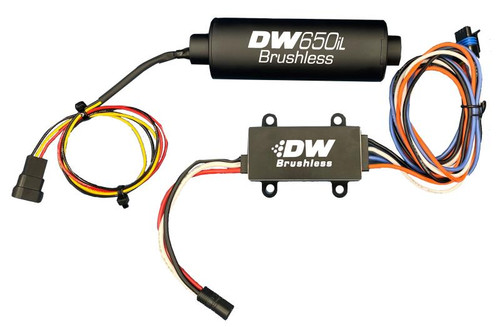 DeatschWerks DeatschWerks DW650iL Series 650LPH In-Line External Fuel Pump w/ Single/Dual-Speed Controller - 9-650-C105
