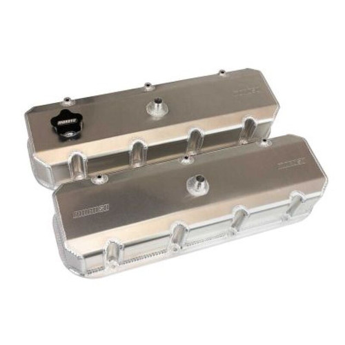Moroso GM BBC -12AN Breather 3.875in Tall Aluminum Valve Cover - Pair - 68499 User 1