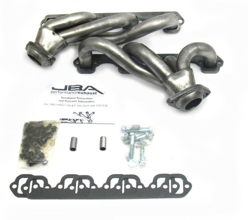 JBA JBA 87-95 Ford F-150 5.0L SBF 1-1/2in Primary Raw 409SS Cat4Ward Header - 1627S