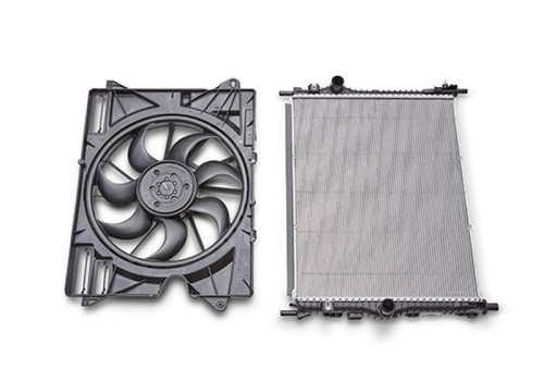 Ford Racing 2024+ Ford Mustang Dark Horse Radiator w/ Fan - M-8005-DH Photo - Primary