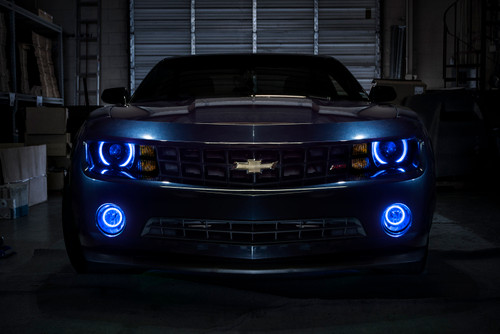 Oracle 10-13 Chevrolet Camaro LED Fog Light Halo Kit - Blue - 1103-002 Photo - lifestyle view