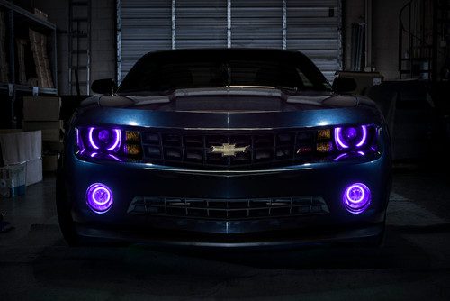 Oracle 10-13 Chevrolet Camaro LED Fog Light Halo Kit - UV/Purple - 1103-007 Photo - lifestyle view