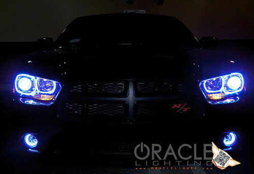 Oracle 11-12 Dodge Charger LED Fog Light Halo Kit - Red - 1119-003 Photo - lifestyle view