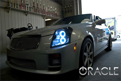 Oracle 03-07 Cadillac CTS LED Headlight Halo Kit - Green - 2241-004 Photo - lifestyle view
