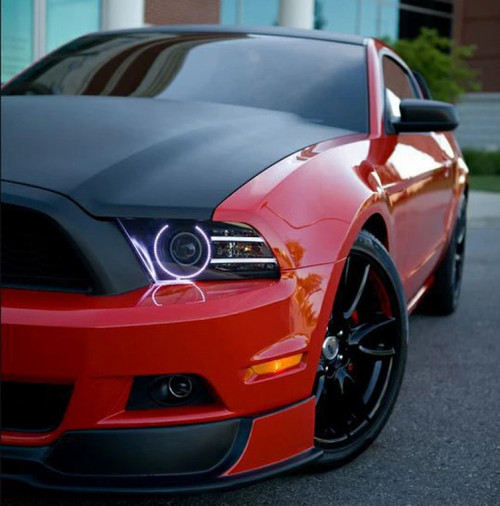 Oracle 13-14 Ford Mustang LED Projector Headlight Halo Kit - Blue - 2652-002 Photo - lifestyle view