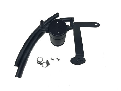 JandL 10-15 Chevrolet Camaro LS3 6.2L Passenger Side Oil Separator 3.0 - Black Anodized - 3080P-B