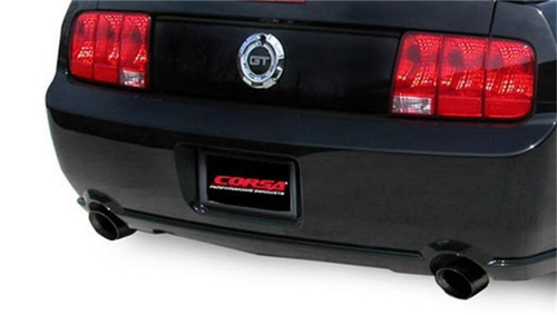 Corsa Performance Corsa 05-10 Ford Mustang Shelby GT500 5.4L V8 Black Sport Axle-Back Exhaust - 14311BLK