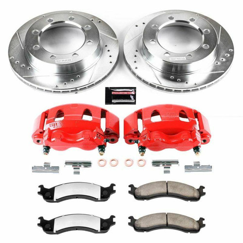 PowerStop Power Stop 95-99 Ford F-250 Front Z36 Truck and Tow Brake Kit w/Calipers - KC5089-36