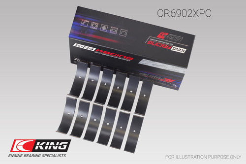 King Engine Bearings King Nissan VQ35HR/VQ37VHR/VR30DTT Size .25 pMaxKote Rod Bearing Set - CR6902XPC0.25