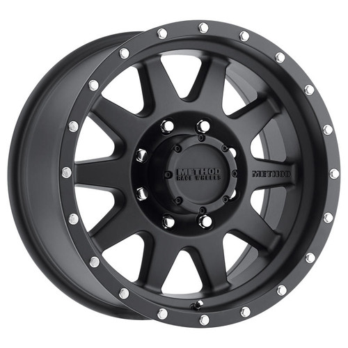 Method Wheels Method MR301 The Standard 17x9 -12mm Offset 8x170 130.81mm CB Matte Black Wheel - MR30179087512N