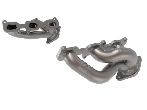 AFE aFe Twisted Steel Shorty Header 11-17 Ford Mustang V6-3.7L - Titanium Coat Finish - 48-43031-T