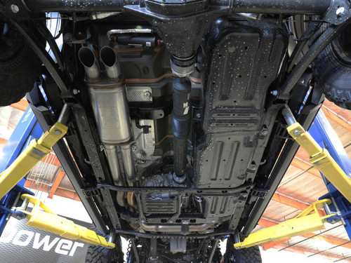 AFE aFe 2021 Jeep Wrangler JL 392 V8-6.4L Rock Basher 3in 304 Stainless Steel Cat-Back Exhaust - 49-38099