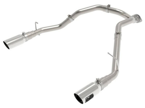 AFE aFe Large Bore-HD 3in 409SS DPF-Back Exhaust System w/ Polished Tip RAM 1500 20-21 V6-3.0 - 49-42080-P