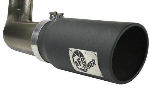 AFE aFe MACHForce XP Exhaust Cat-Back SS-409 4in Black Tip 11-12 Ford F-150 EcoBoost V6-3.5L tt - 49-43041-B