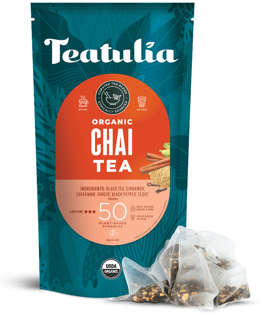 Pure leaf chai 2024 tea pyramid bags