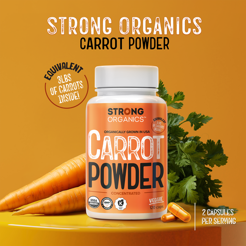 Organic Carrot Juice Powder Capsules