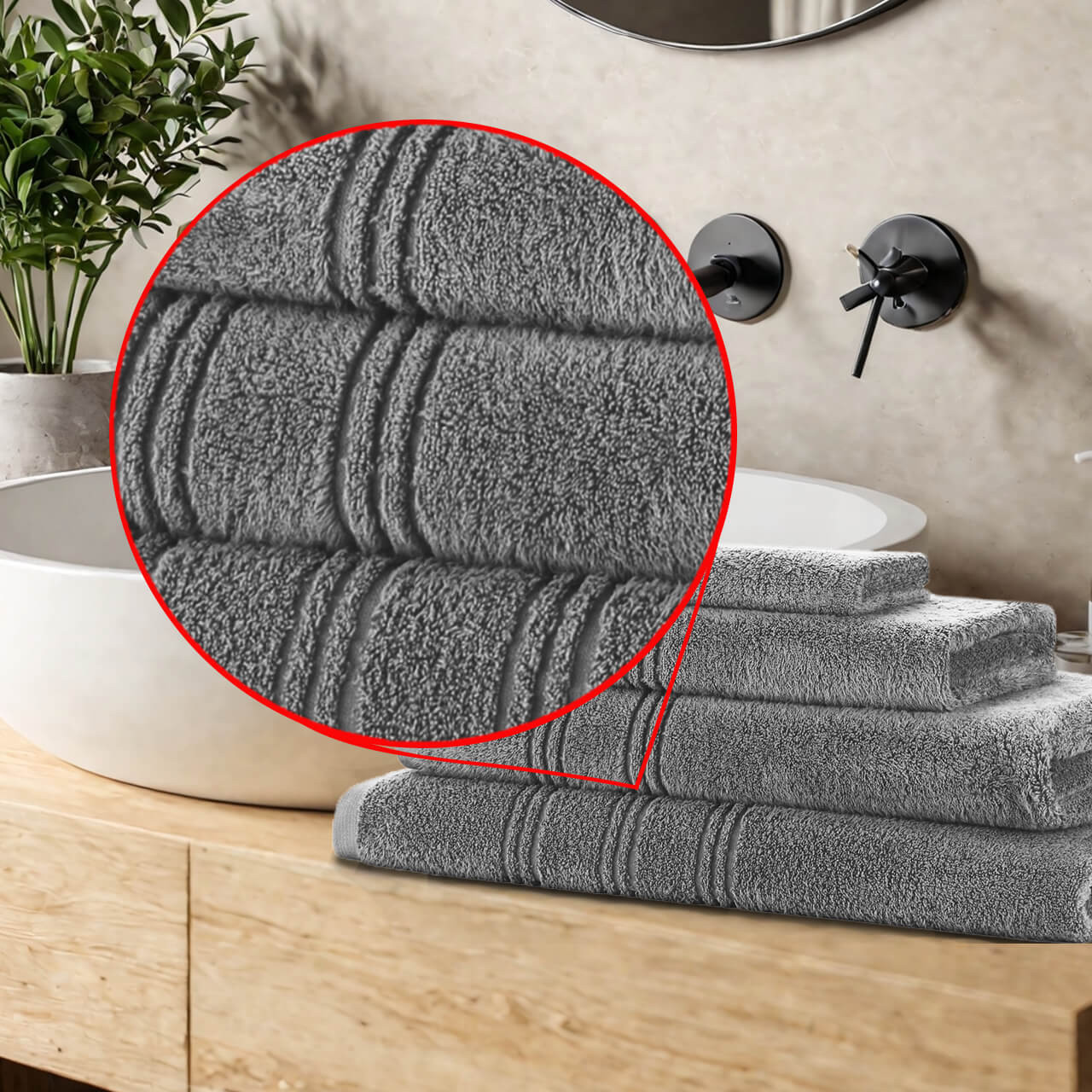 600 GSM Royal Egyptian Soft Touch Zero Twist Towels - The Towel Shop