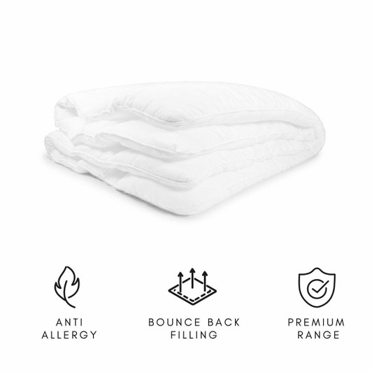 Luxury Hollowfibre Non Allergenic Duvet Warm 13.5 Tog - Super King