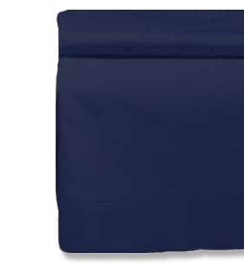 Single Piece Navy Blue Flame Retardant Flat Sheets 68 Pick Polycotton BS 7175 - Double Single Piece Navy Blue Flame Retardant Flat Sheets 68 Pick Polycotton BS 7175 - Double