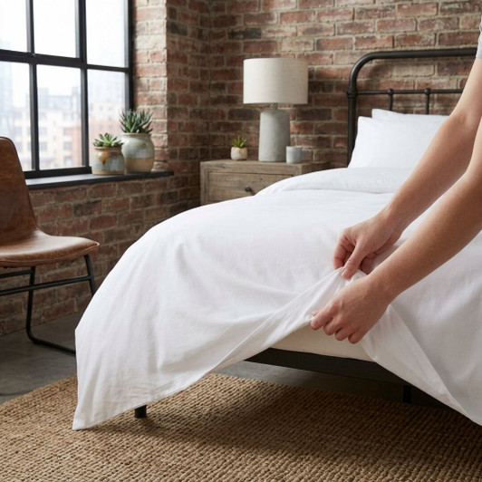 white-percale-duvet-cover-on-bed-showing-crisp-easy-iron-finish