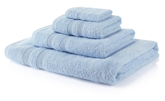 12 Piece Sky Blue Towel Bale 500 GSM - 4 Face Cloths, 4 Hand Towels, 2 Bath Towels, 2 Bath Sheets 12 Piece Sky Blue Towel Bale 500 GSM - 4 Face Cloths, 4 Hand Towels, 2 Bath Towels, 2 Bath Sheets