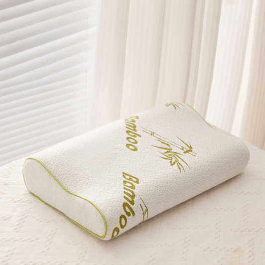 Small Memory Foam Bamboo Contour Pillow - 30x50cm Small Memory Foam Bamboo Contour Pillow - 30x50cm