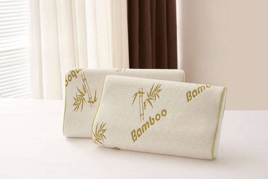 Large Memory Foam Bamboo Contour Pillow - 40x60cm Large Memory Foam Bamboo Contour Pillow - 40x60cm