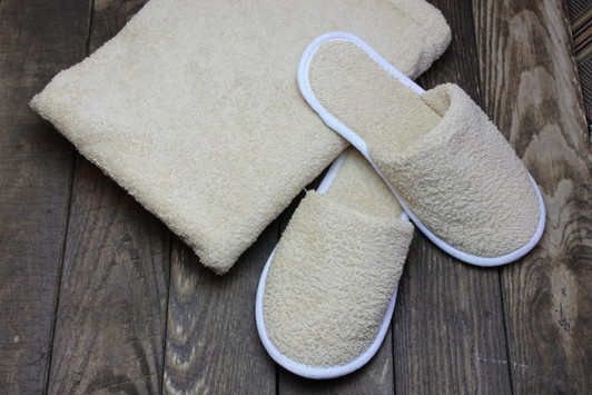 100percent Cotton Terry Towelling Slippers 100percent Cotton Terry Towelling Slippers