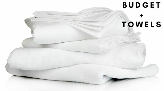 Budget Full Bedding Pack Towels - Includes Pillow, Duvet, Pillowcase, Duvet Cover, Fitted Sheet, Hand Towel and Bath Towel Budget Full Bedding Pack Towels - Includes Pillow, Duvet, Pillowcase, Duvet Cover, Fitted Sheet, Hand Towel and Bath Towel