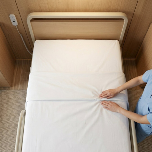 white-cotton-flat-sheet-on-hospital-bed-showing-durability-and-easy-care-finish