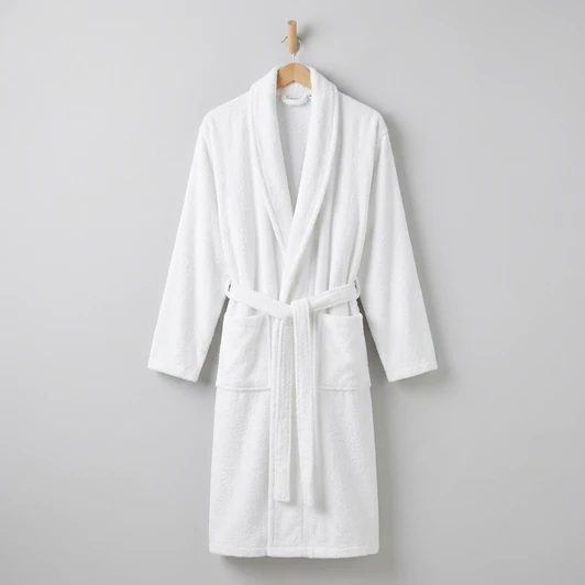 white-terry-towelling-bath-robe-hanging-plain-background
