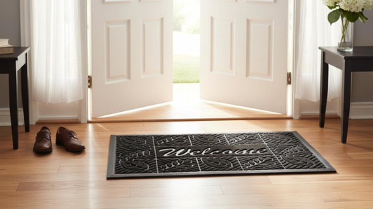 Embossed Rubber Back Door Mats | Durable, Stylish & Affordable Entrance Mats