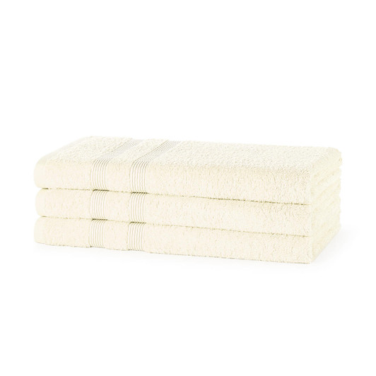 Clearance 500 Gsm Cream Bath Towel - 70cm x 130cm