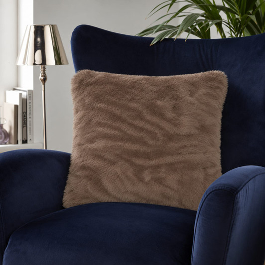 Faux Fur Cushion Cover - Mink